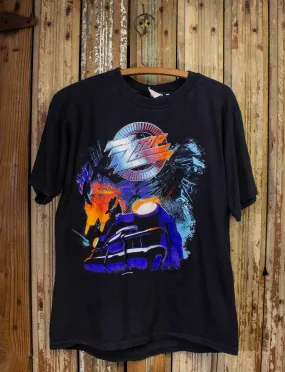 Vintage ZZ Top Recycler World Tour Concert T Shirt 1991 Black Medium