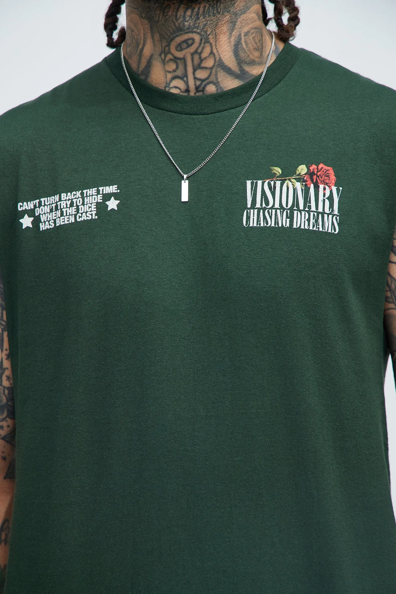 Visionary Chasing Dreams Sleeveless Tee - Green