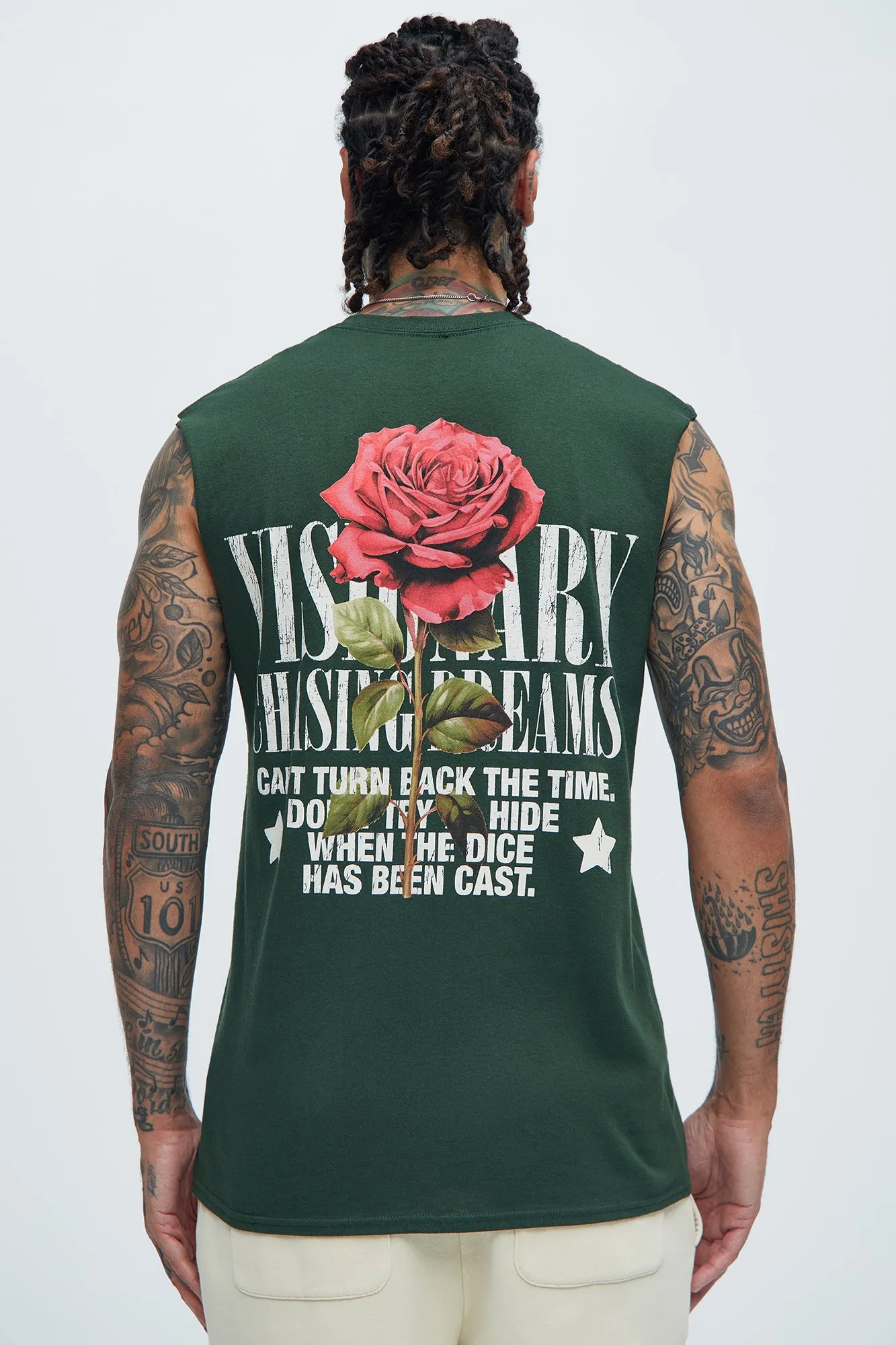 Visionary Chasing Dreams Sleeveless Tee - Green