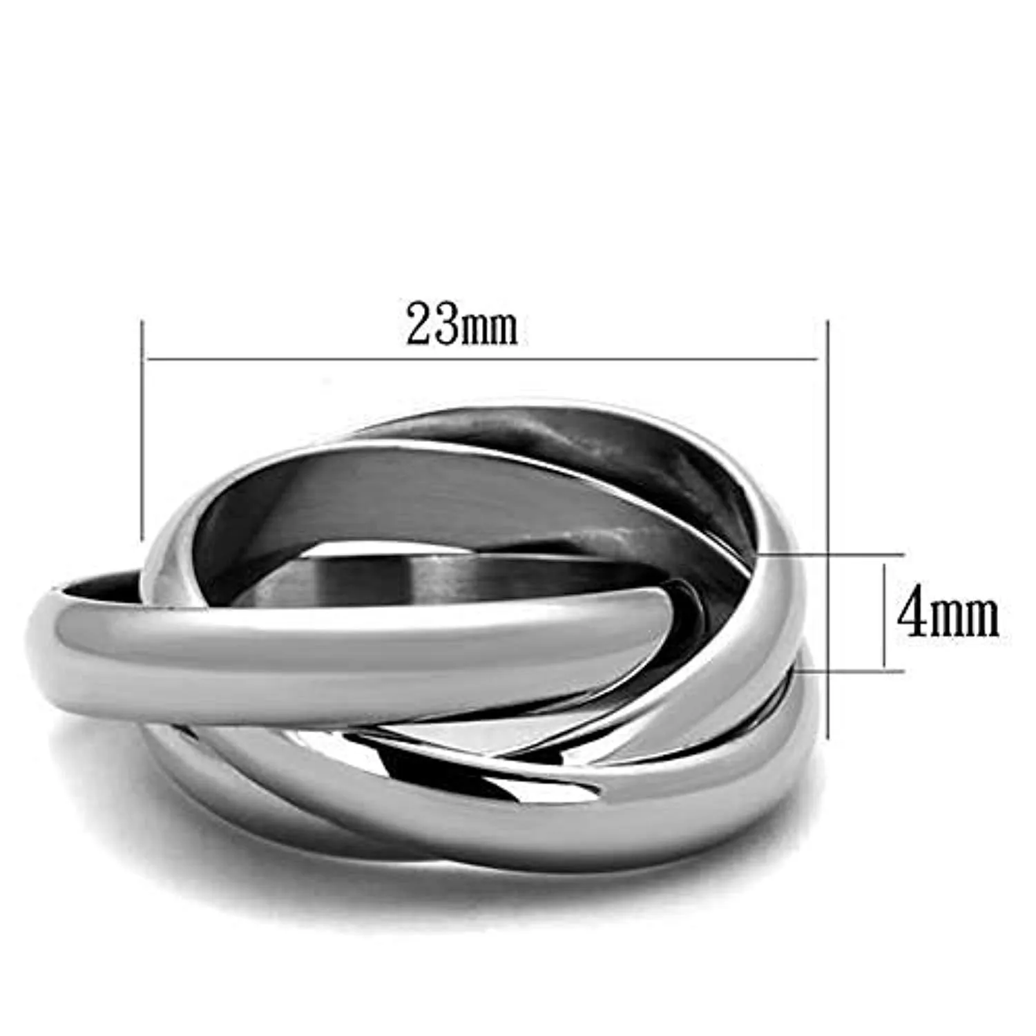 WildKlass Stainless Steel Ring High Polished (no Plating) Women