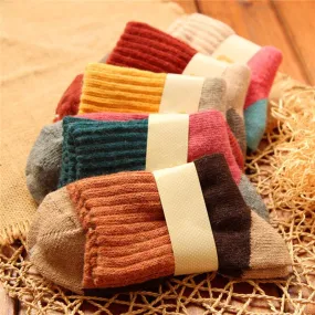 Women Winter Wool Thick Socks(5 Pairs)