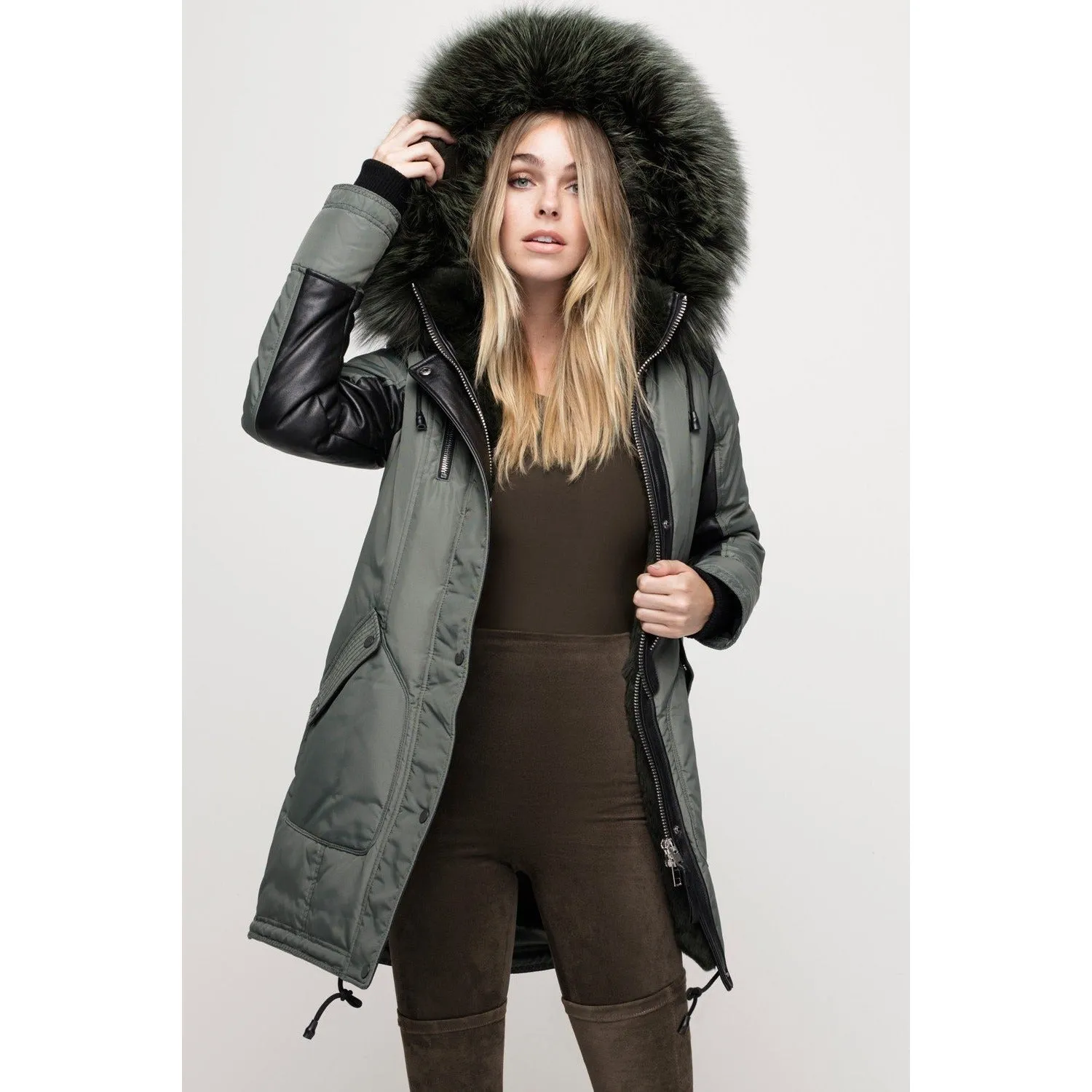 Women's Nicole Benisti Chelsea Coat - Military/Army