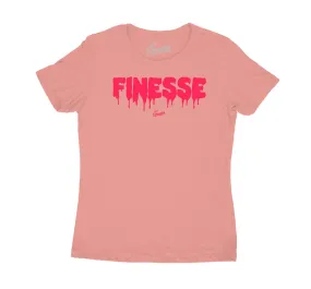 Womens Rust Pink Shirt - Finesse - Pink