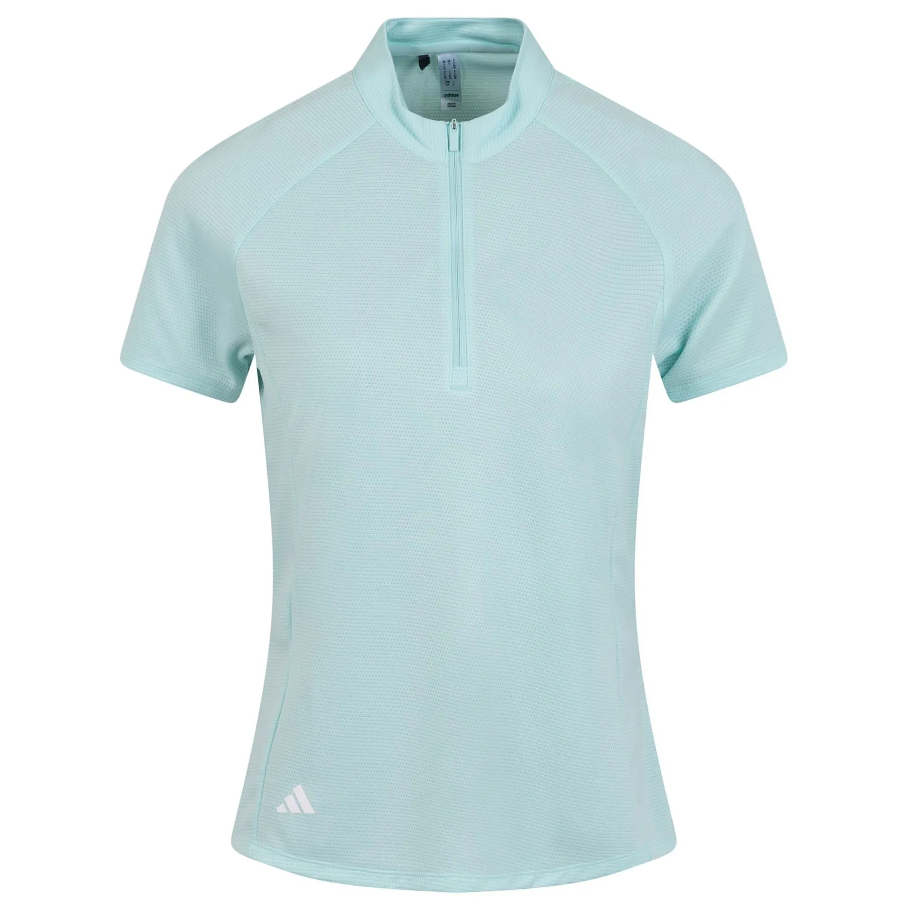 Womens Textured Polo Semi Flash Aqua - W23